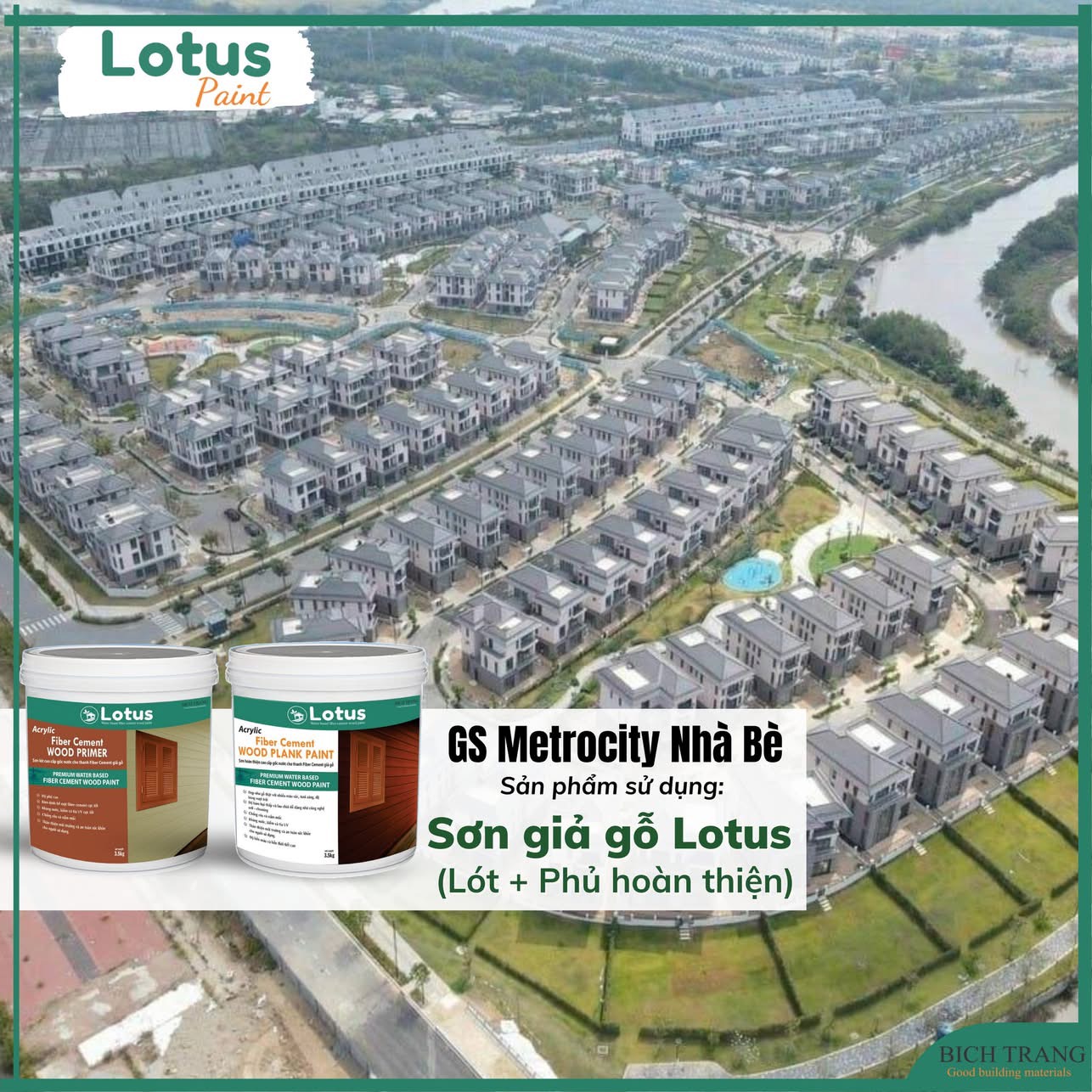 Sơn giả gỗ Lotus - GS Metrocity Nhà Bè
