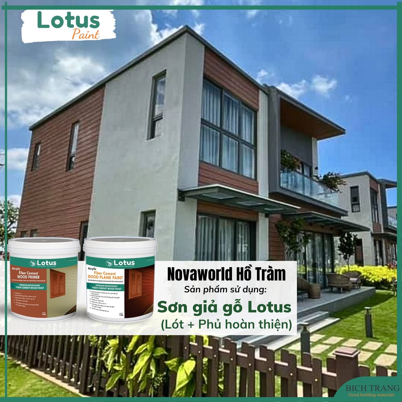 Sơn giả gỗ Lotus - Novaworld Hồ Tràm